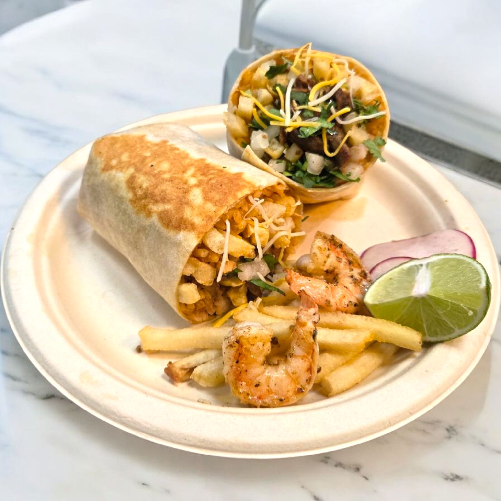 Surf and Turf Burrito.